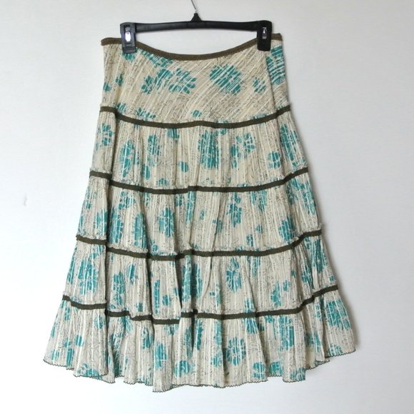 ANTHROPOLOGIE FEI Festival Midi Skirt‎ Size 2 - Picture 4 of 5